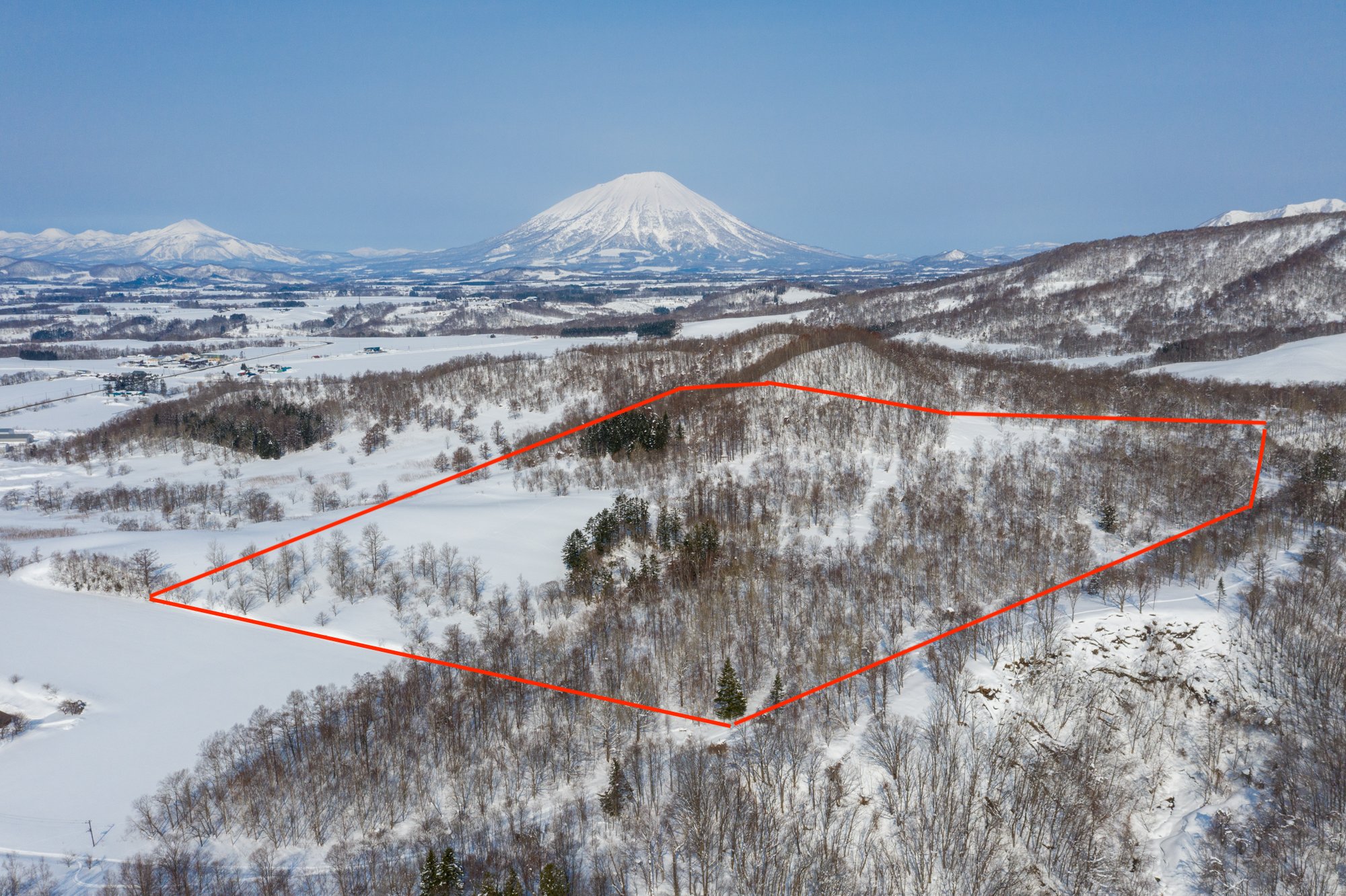 117,387㎡ Segregated land with a view of Mt. Kombu